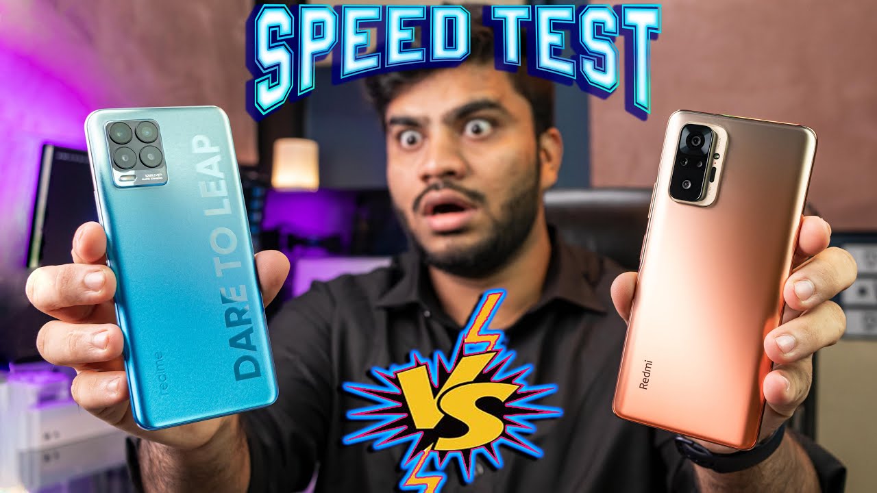 Redmi Note 10 Pro Vs Realme 8 Pro Speed Test Comparison SD 720G