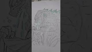 godzilla drawing atomic breath