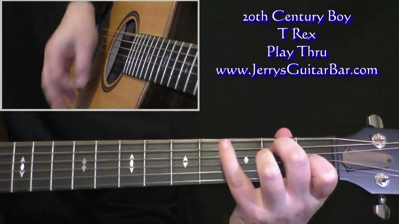 T Rex 20th Century Boy (Acoustic) | Guitar Play Thru - YouTube