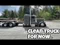 The sun has finally come out in the northwest and we have steel to haul in the 2022 389 Peterbilt