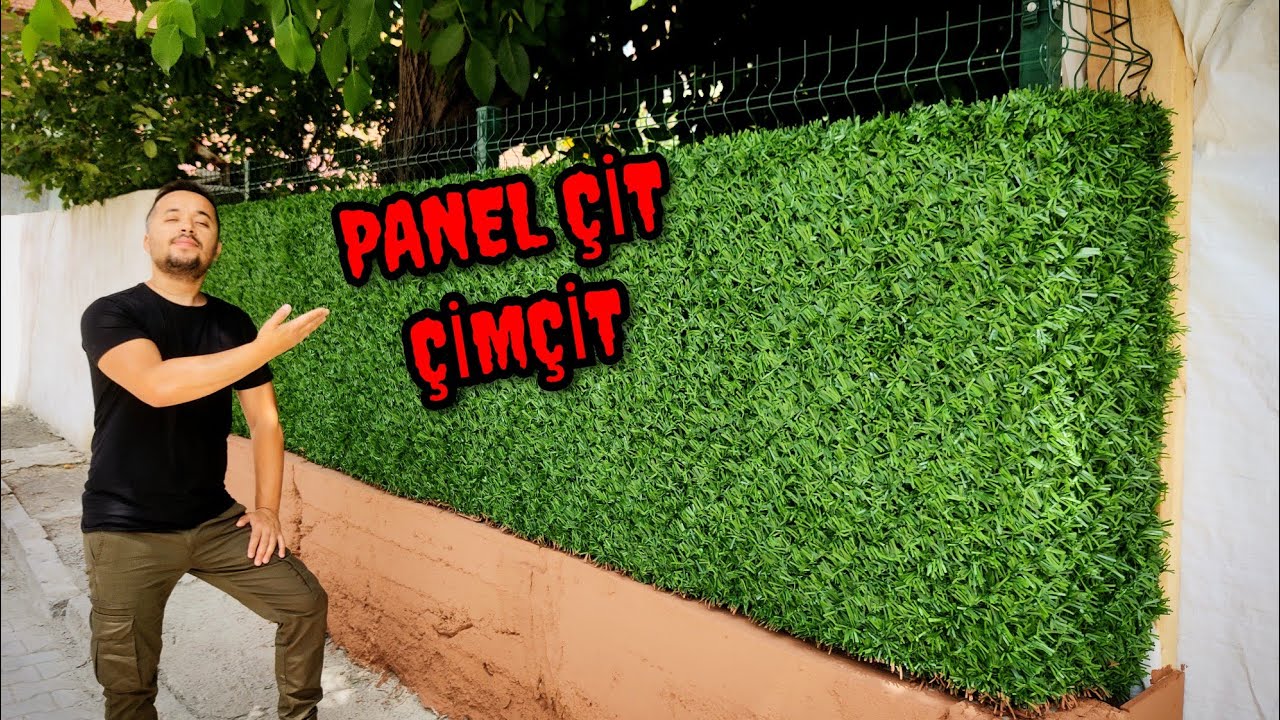 PANEL ÇİT VE ÇİMÇİT MONTAJI - BAHÇE DUVARIMI YENİLEDİM - I Renovated My Garden Wall