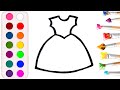 Drawing dress for kids / Bolalar uchun chizilgan kiyim