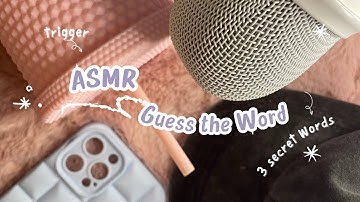 ✨ Guess the Word Challenge ASMR – 3 secret words
