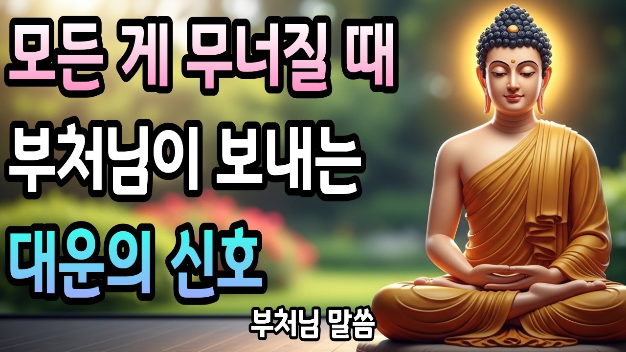 지금 모든 게 무너지는 느낌이라면 | 부처님이 보내는 대운의 징조 4가지