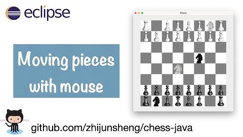 Java Chess 015: Moving chess pieces with mouse