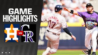 Astros vs. Rockies Game Highlights (4/28/24) | MLB Highlights screenshot 5