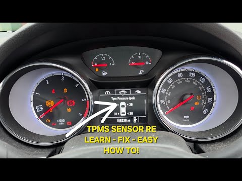 Vauxhall - TPMS Sensor - Re-Learn - Replacement, Teach in - EASY FIX HOW TO! Astra K 