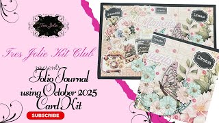Folio Journal using 2025 October Card Kit for Tres Jolie Kit Club