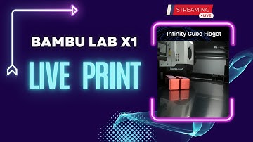 Bambu Lab X1 Print Stream:  Infinity Cube Fidget in Dual Color