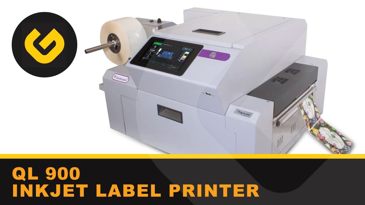 QL 900 Industrial Inkjet Label Printer - YouTube
