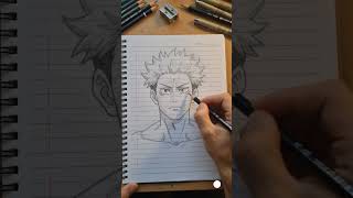 Draw Sukuna (Easy Sketching Guide)"