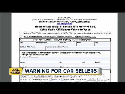 Auto Bill Of Sale Florida Pdf
