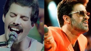 Freddie Mercury & George Michaels sing together Somebody to love (Queen)