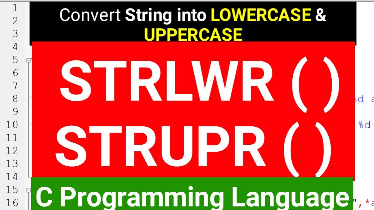 strlwr c++