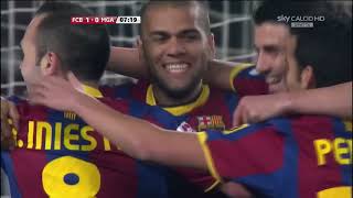Barcelona 4-1 Malaga Full Match 2010-11 La Liga