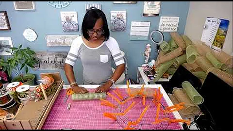 How to make a Deco Mesh Wreath using the Woodland ...