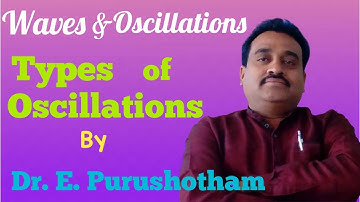 Types of Oscillations (Waves and Oscillatins) By Dr. E. Purushotham