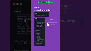 HTML Button Skey() Animation #coding #webdesign #webdevelopment #css #htmlcss