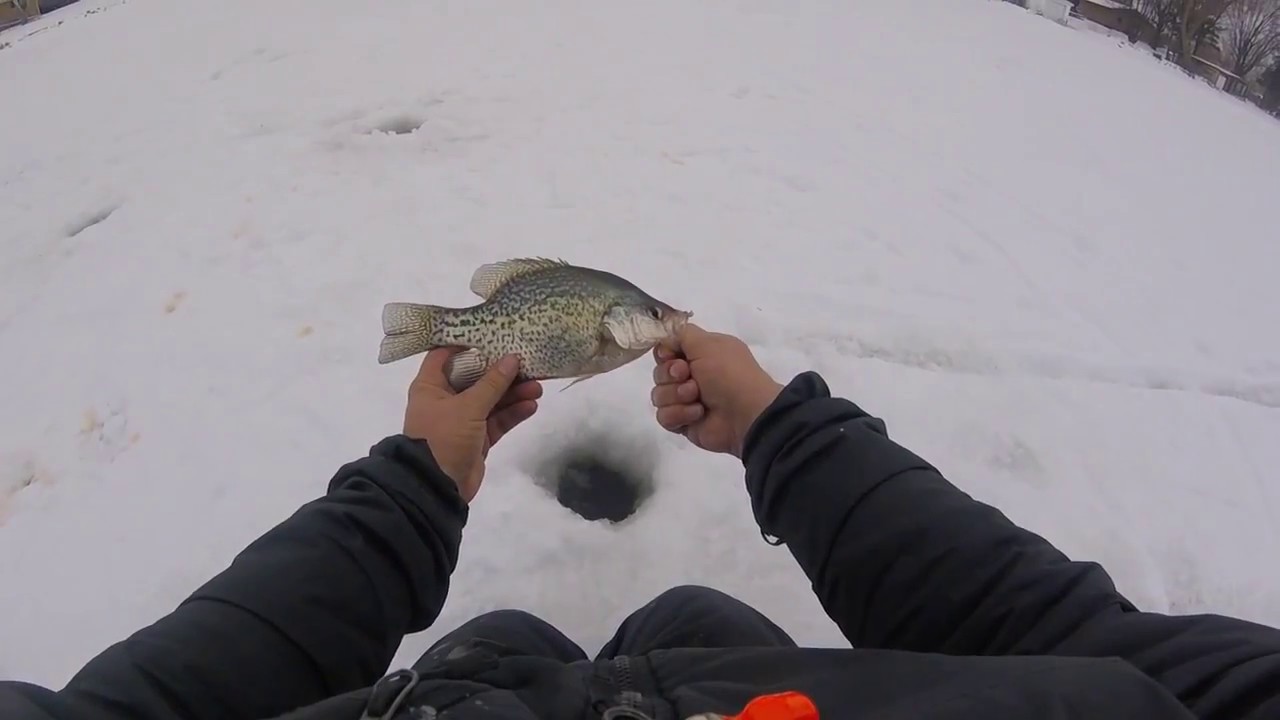 Ice Fishing Beaver Dam Lake 