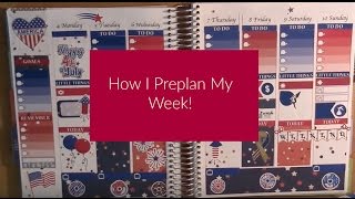 How I Preplan!