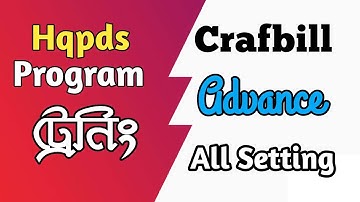 Hqpds Crafbill And advance All setting by Update, Jacquard Program