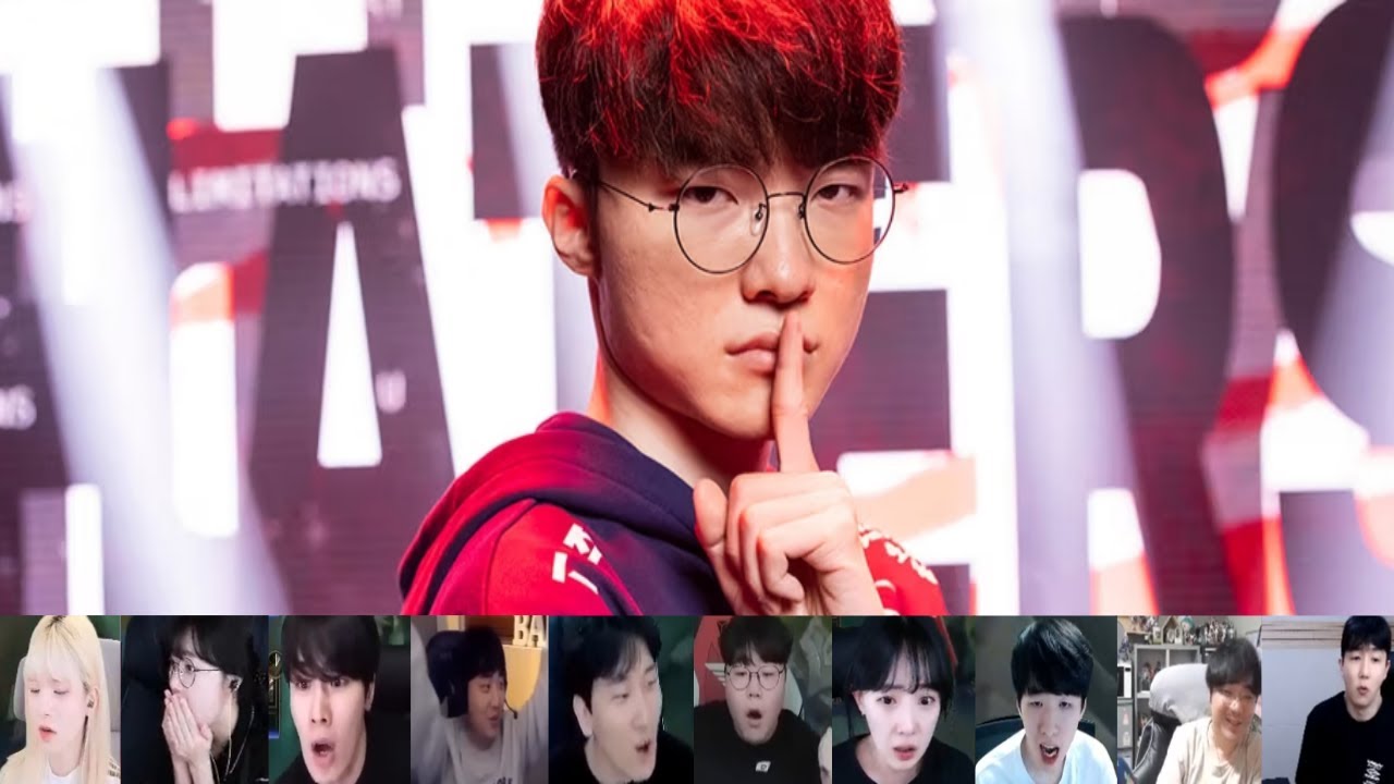 [Пересмотр] Пятисетовый камбэк Фейкера против KT: реакция стримеров на великолепную игру Грагаса ...