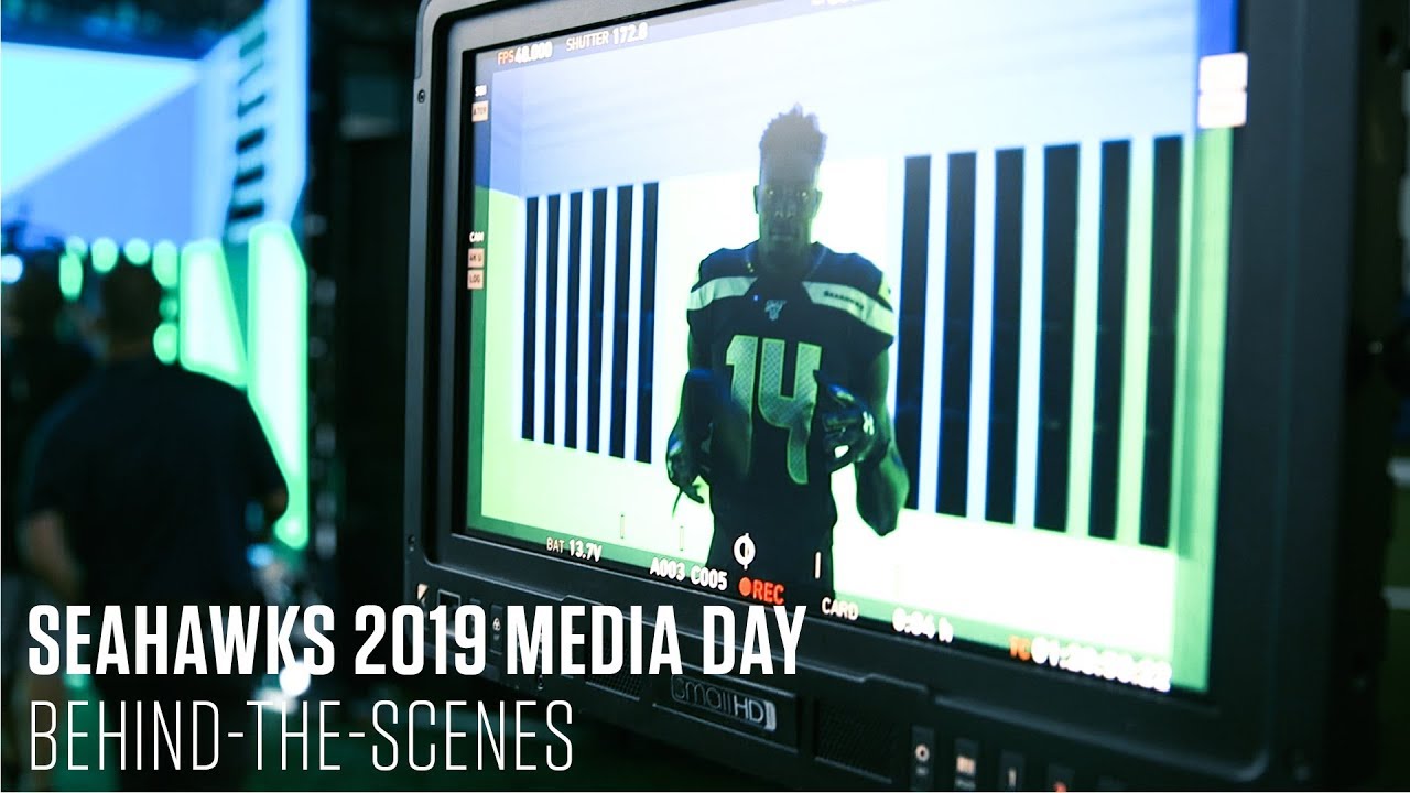 Behind The Scenes of Seahawks 2019 Media Day