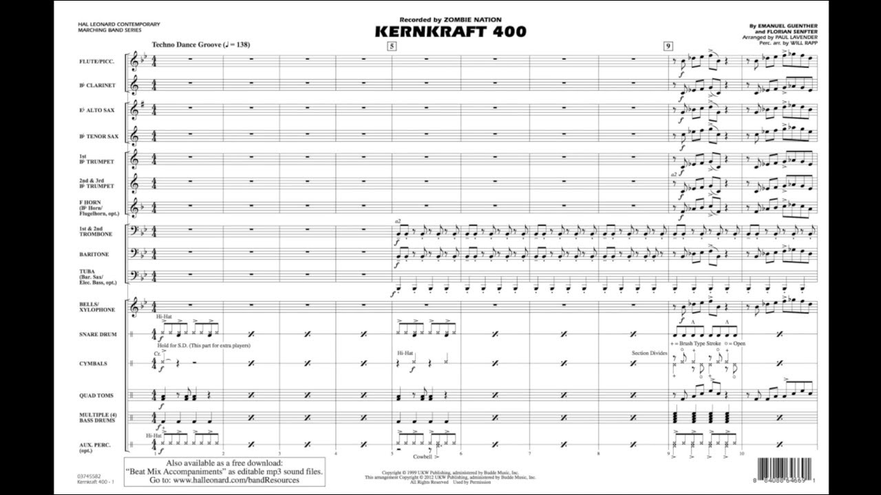 Kernkraft 400 arranged by Paul Lavender