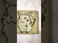 How to make pixel art cookies of Pikachu⚡️🍪#icingcookies #making #shorts