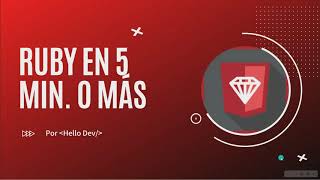 Ruby en 5 minutos