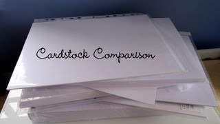Cardstock Comparison | The Card Grotto