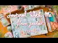 Journal with me  flower garden theme