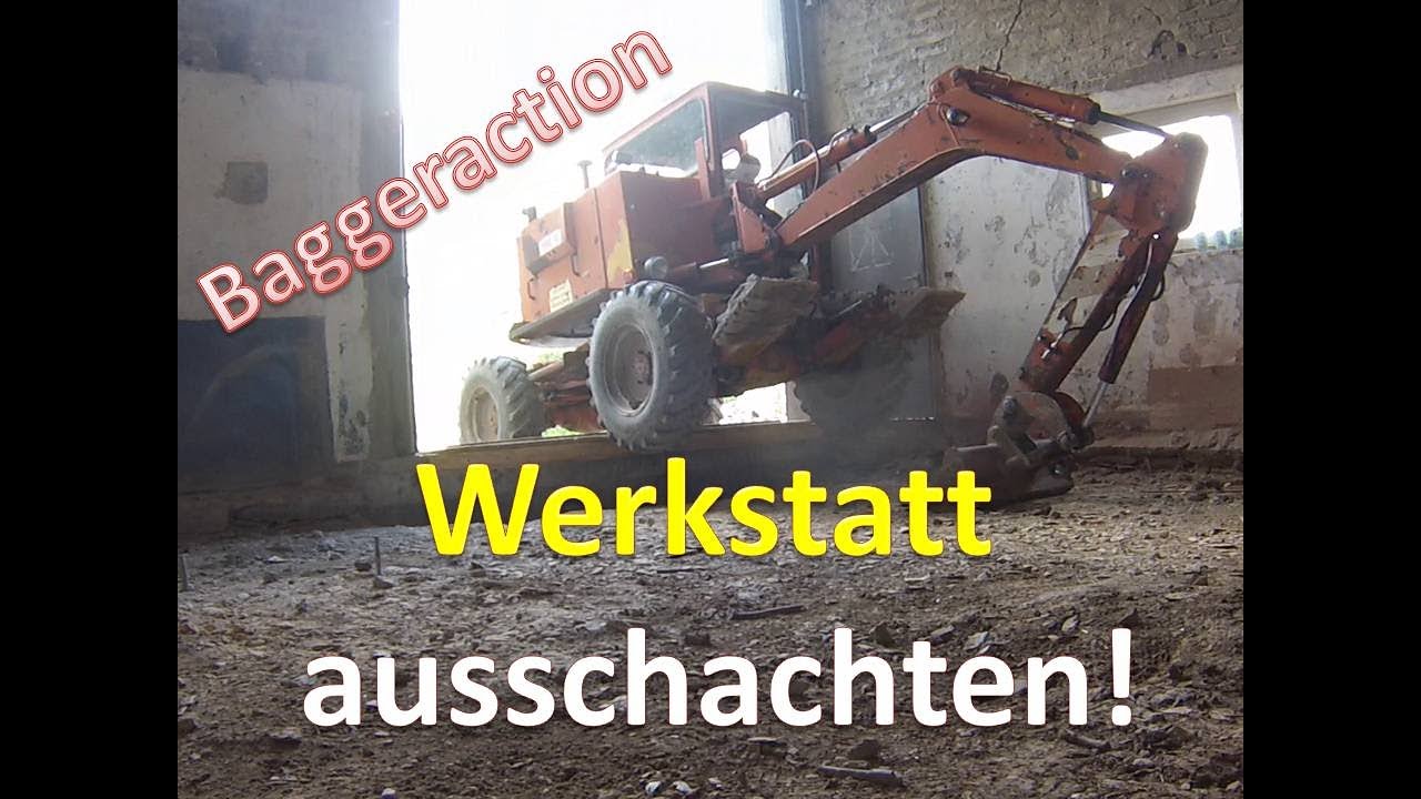 #70 Werkstattboden ausschachten | Bagger | Schaeff HML15 | WerkstattVlog | #OIM