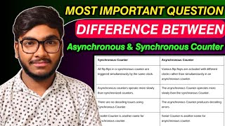 Difference Between Asynchronous & Synchronous Counter || DELD || Synchronous Vs Asynchronous Counter