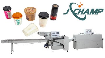 Cup noodle Packaging Line｜High speed flow shrink wrapping machine for instant noodle