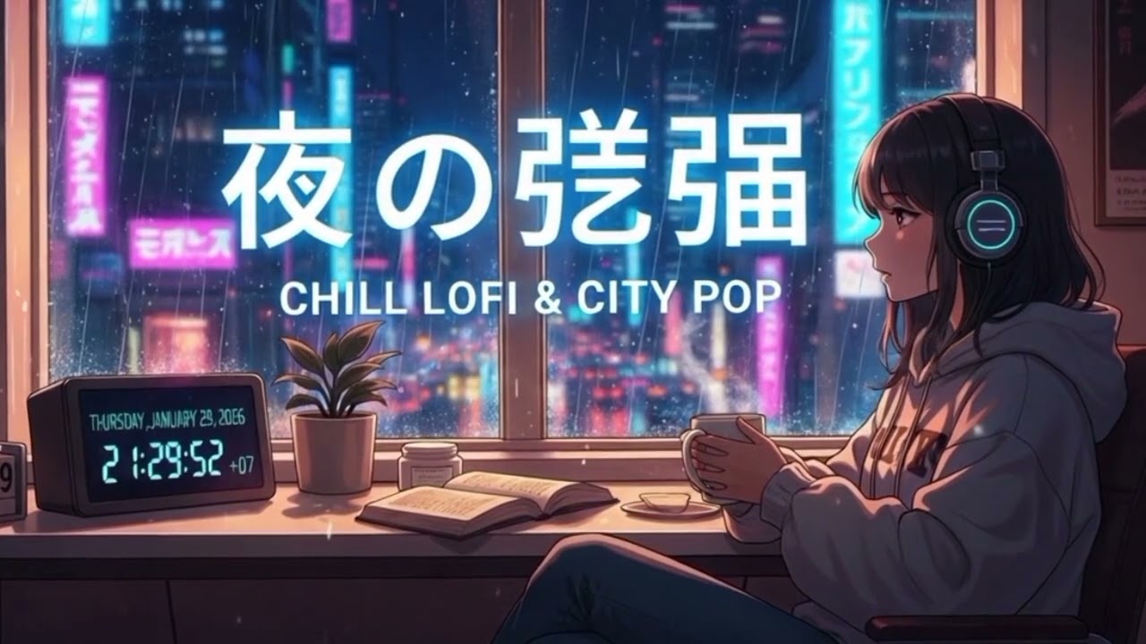 ​夜の隙間に溶けていく。一日の終わりに聴きたいチルなシティポップ (Full Song) | Night In Tokyo Lofi Mix
