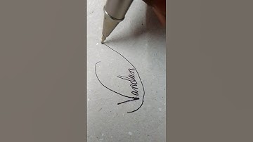 Vandana Name Signature Styles #youtubeshorts #viralvideo