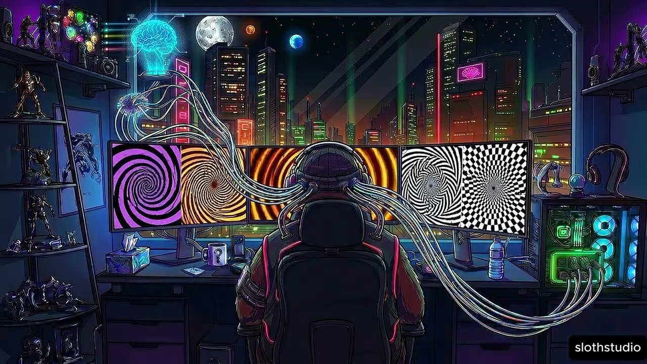 TUNNEL VISION: Alpha Waves for Deep Work (Cyberpunk Mix)