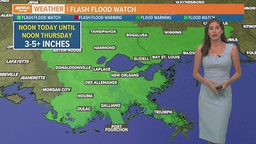 Flash flood watch in effect Tuesday afternoon through Thursday