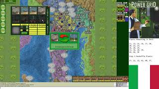 Power Grid - Italy 2-Player Game (Aqua-Yellow-Red), funkdoc vs. Sparablinda
