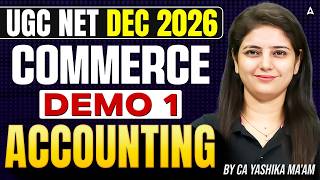 Full UGC NET Commerce Batch 2026 | UGC NET Unit 2 Commerce Accounting By CA. Yashika Mam News