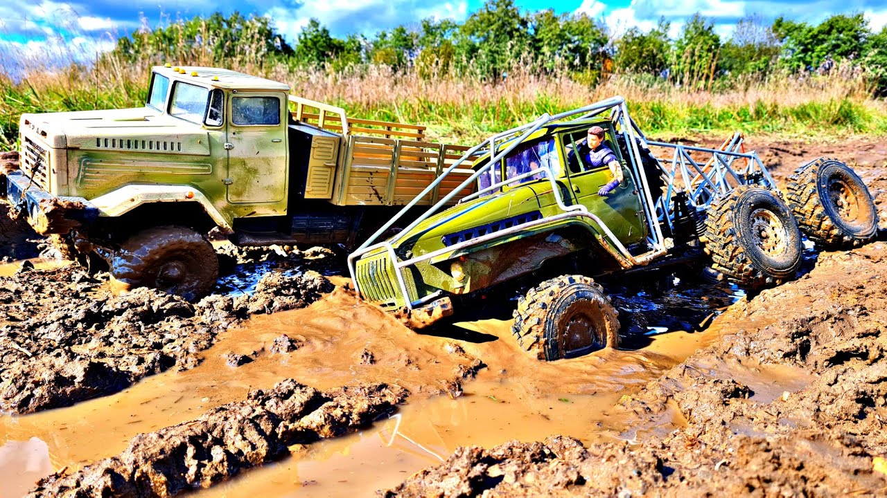 УРАЛ 6х6 наказал КРАЗ 6x6 на бездорожье! ... RC Trucks OFFroad