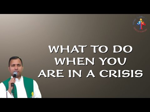 What to do when you are in a crisis | 23rd November 2023