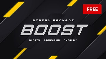 Boost FREE Twitch Overlay and Alerts Stream Package for OBS - Download Now!