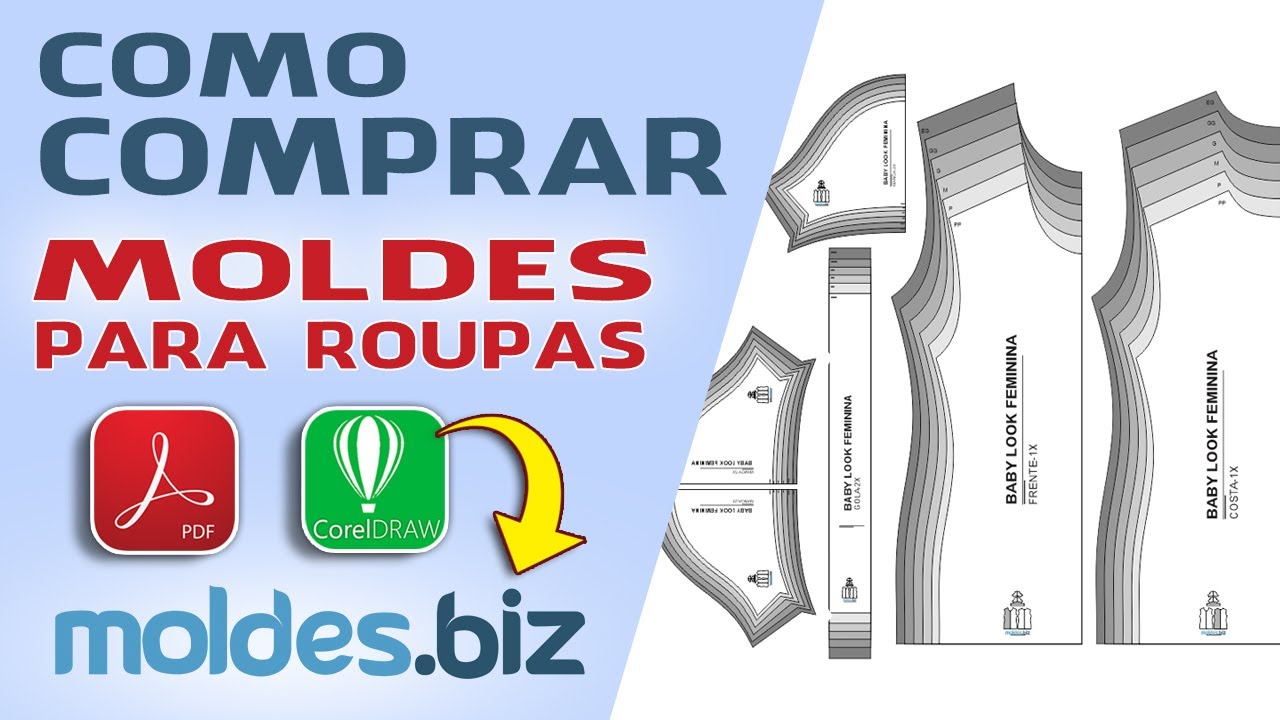 comprar moldes de roupas