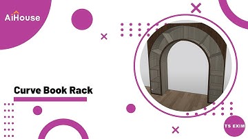 [Free Modeling FAQs] V5plus - How to draw curve book rack ?