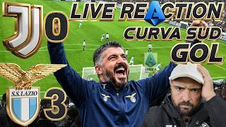 Juventus vs. Lazio 0-3 live goal reaction Curva Sud Allianz Stadium