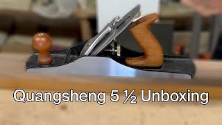Quangsheng 5 1/2 bedrock bench plane unboxing and initial preparation (not sponsored)