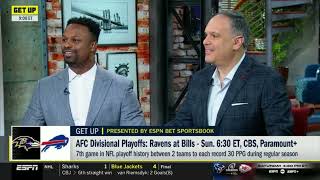 GET UP | Bills vs Ravens expecting Frigid Temps. Ryan Clark and Bart Scott Discuss who has the edge