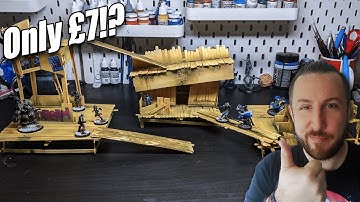 AWESOME Tabletop Scenery Project with Coffee Stirrers